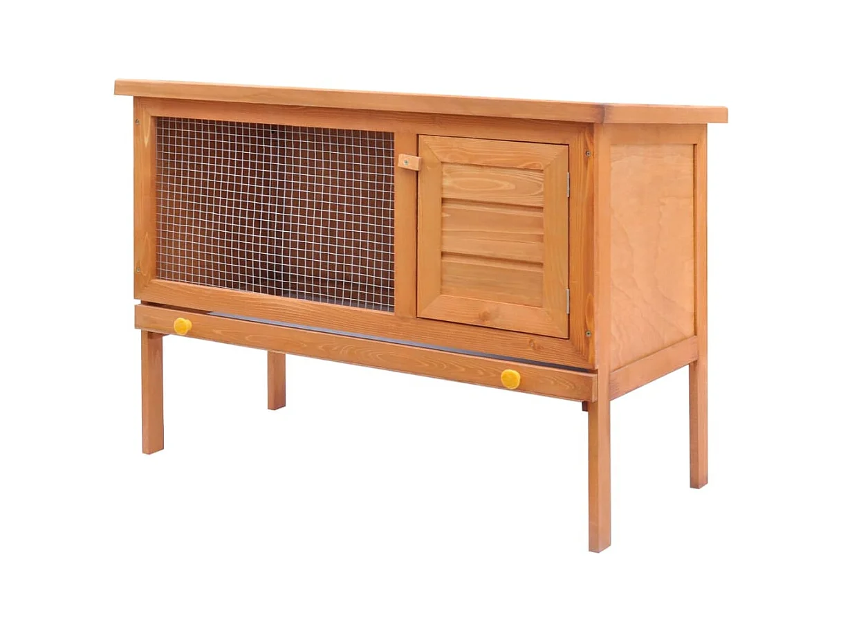 Henri-Joël  Clapier d'extérieur Enclos pour petits animaux 1 niveau Bois