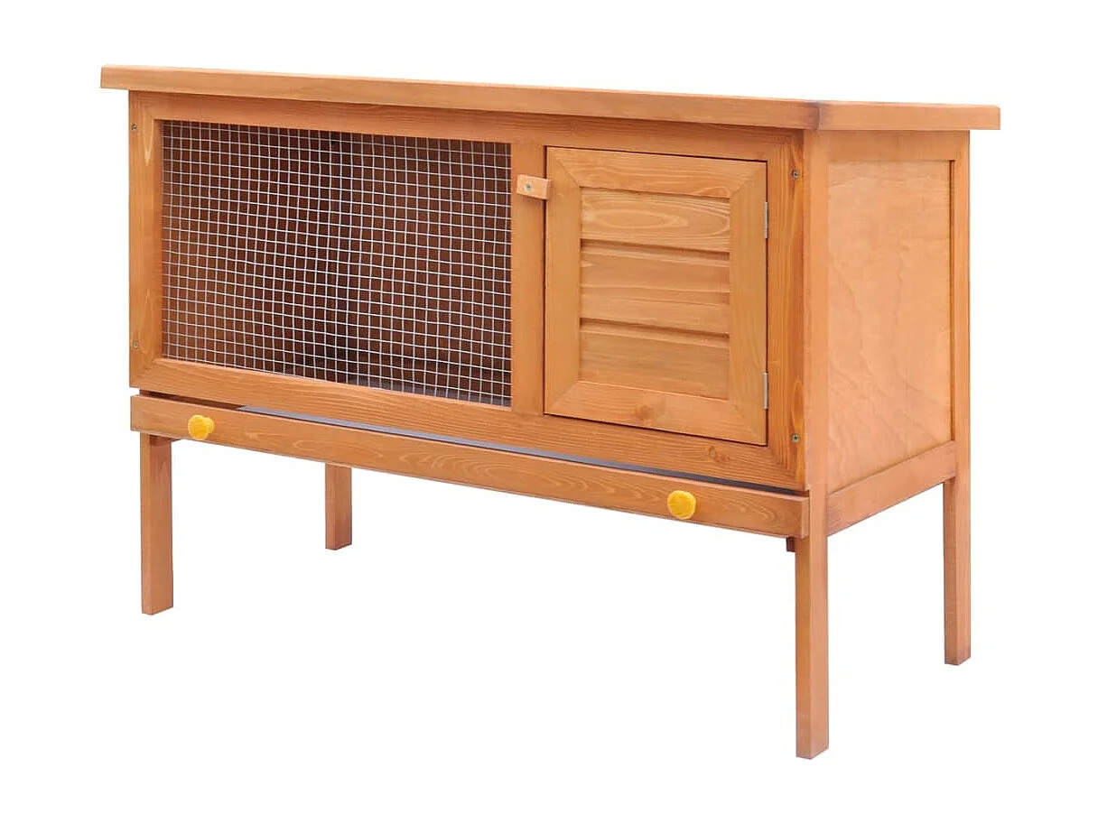 Henri-Joël  Clapier d'extérieur Enclos pour petits animaux 1 niveau Bois