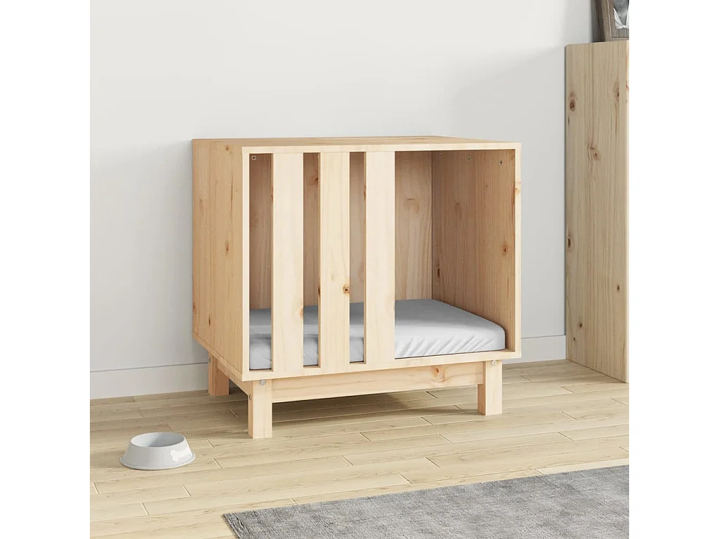 Rivoli  Caseta para perros madera maciza de pino 60x45x57 cm