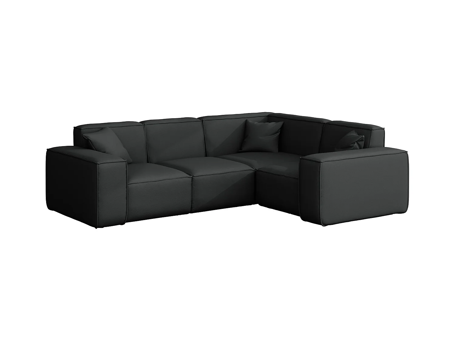Tuinmeubel hoekbank MALIBU, stof ODYSSEY, zwart, rechts
