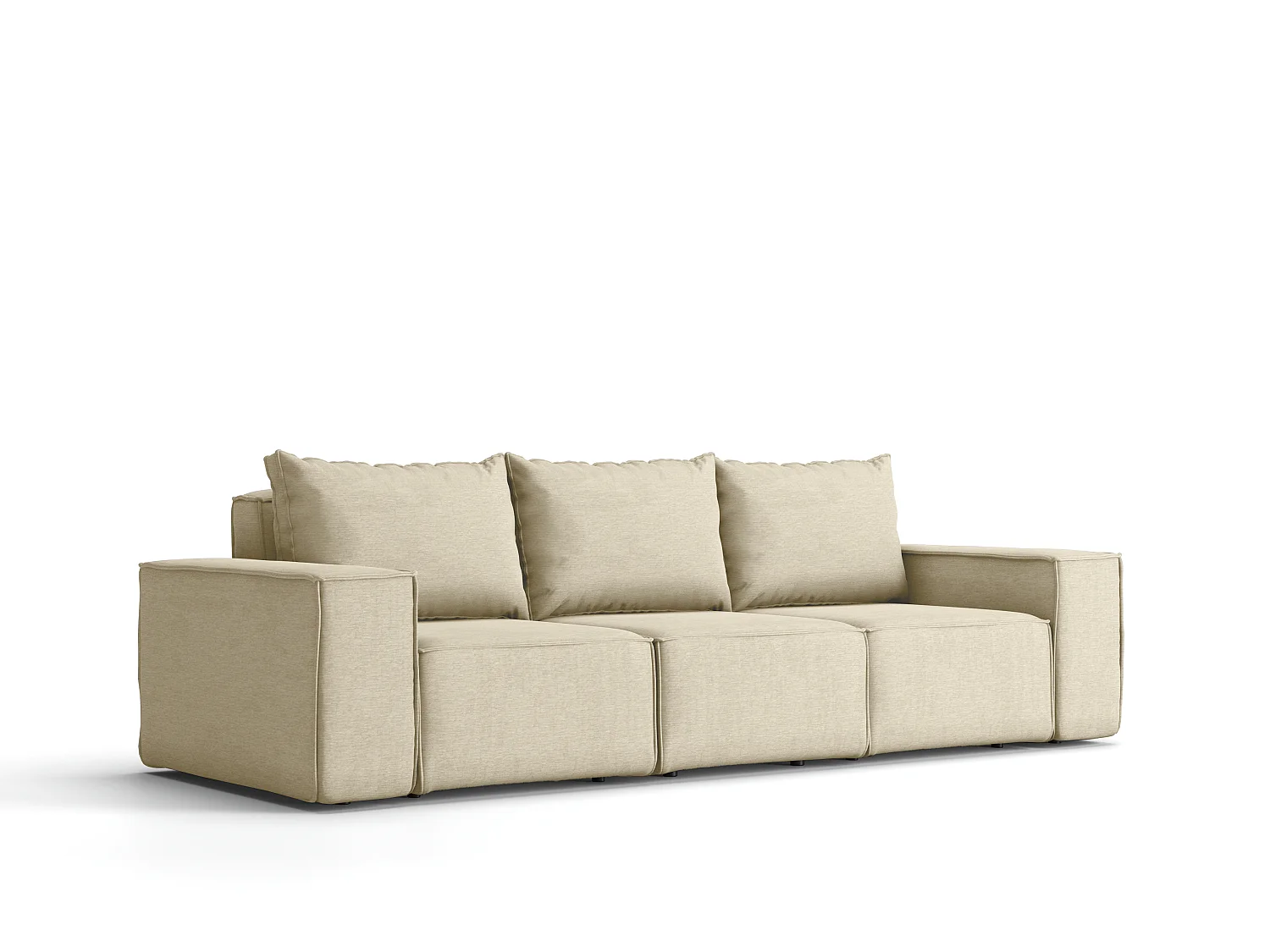 Sofa ogrodowa trzyosobowa SONNE, tkanina Artykuł, Beżowy