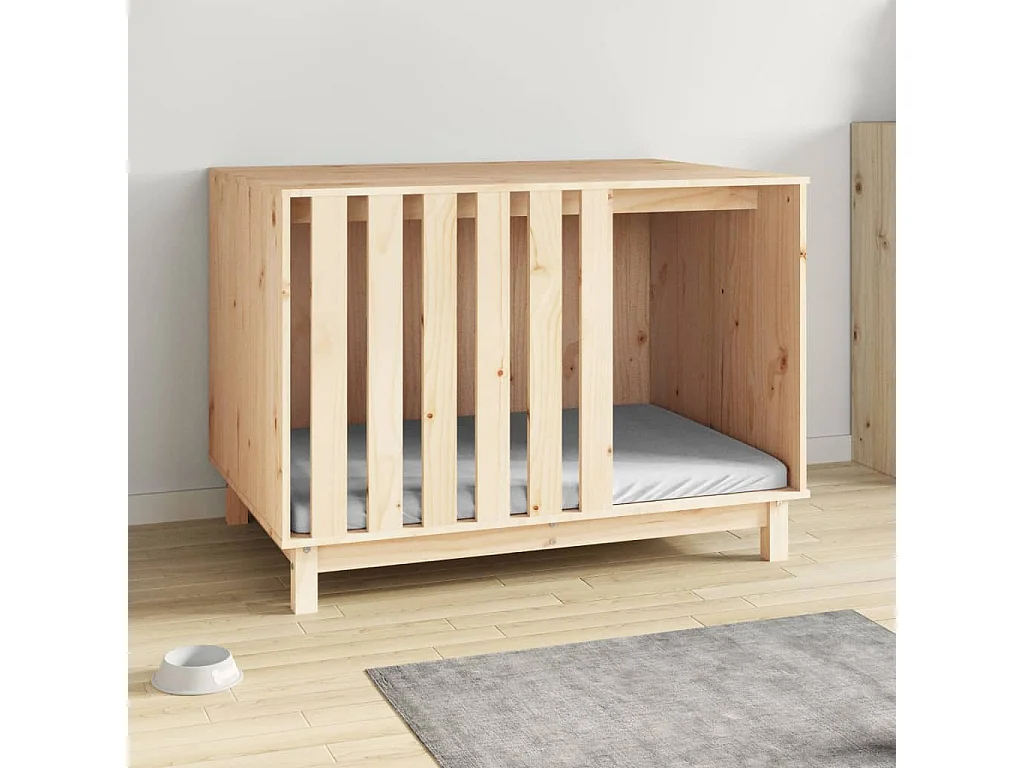 Rivoli  Caseta para perros madera maciza de pino 100x70x72 cm