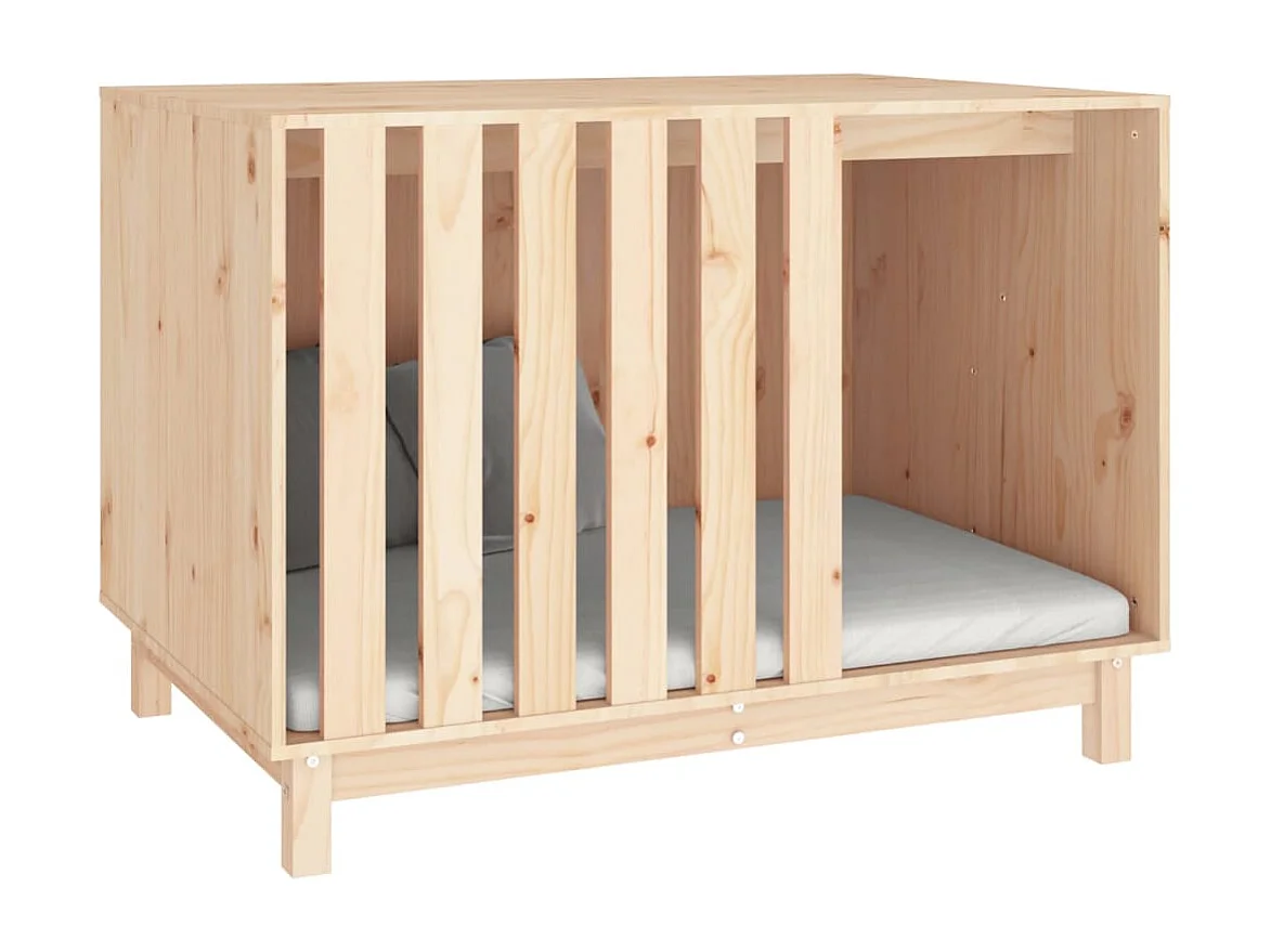 Rivoli  Caseta para perros madera maciza de pino 100x70x72 cm