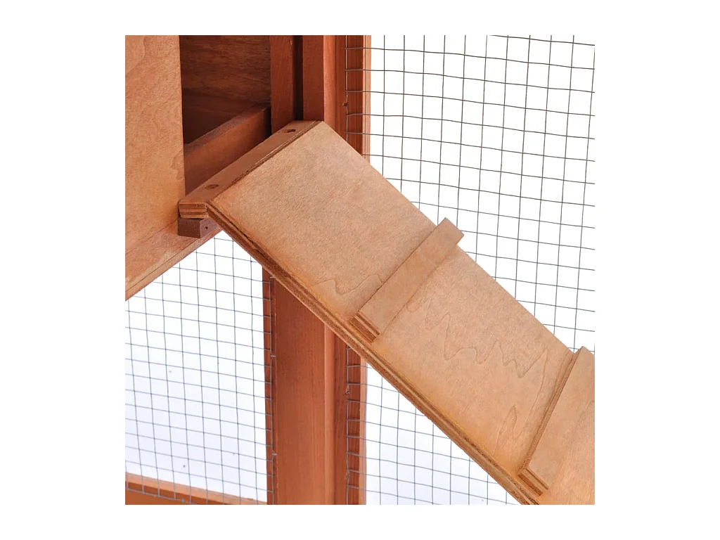 Thrandar  Clapier large d'extérieur pour petits animaux de compagnie Bois