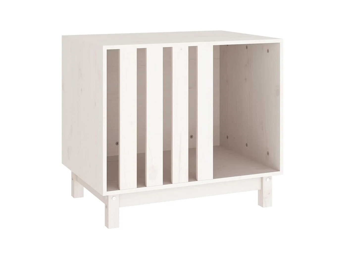 Rivoli  Hondenhok 70x50x62 cm massief grenenhout wit