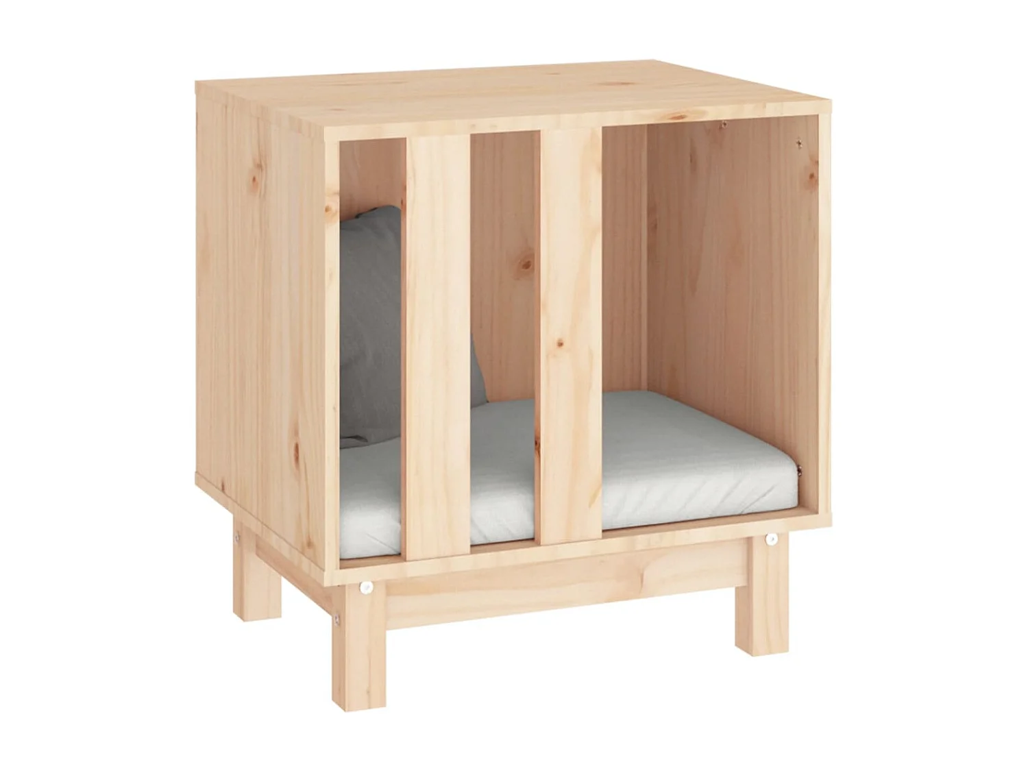 Rivoli  Caseta para perros madera maciza de pino 50x40x52 cm