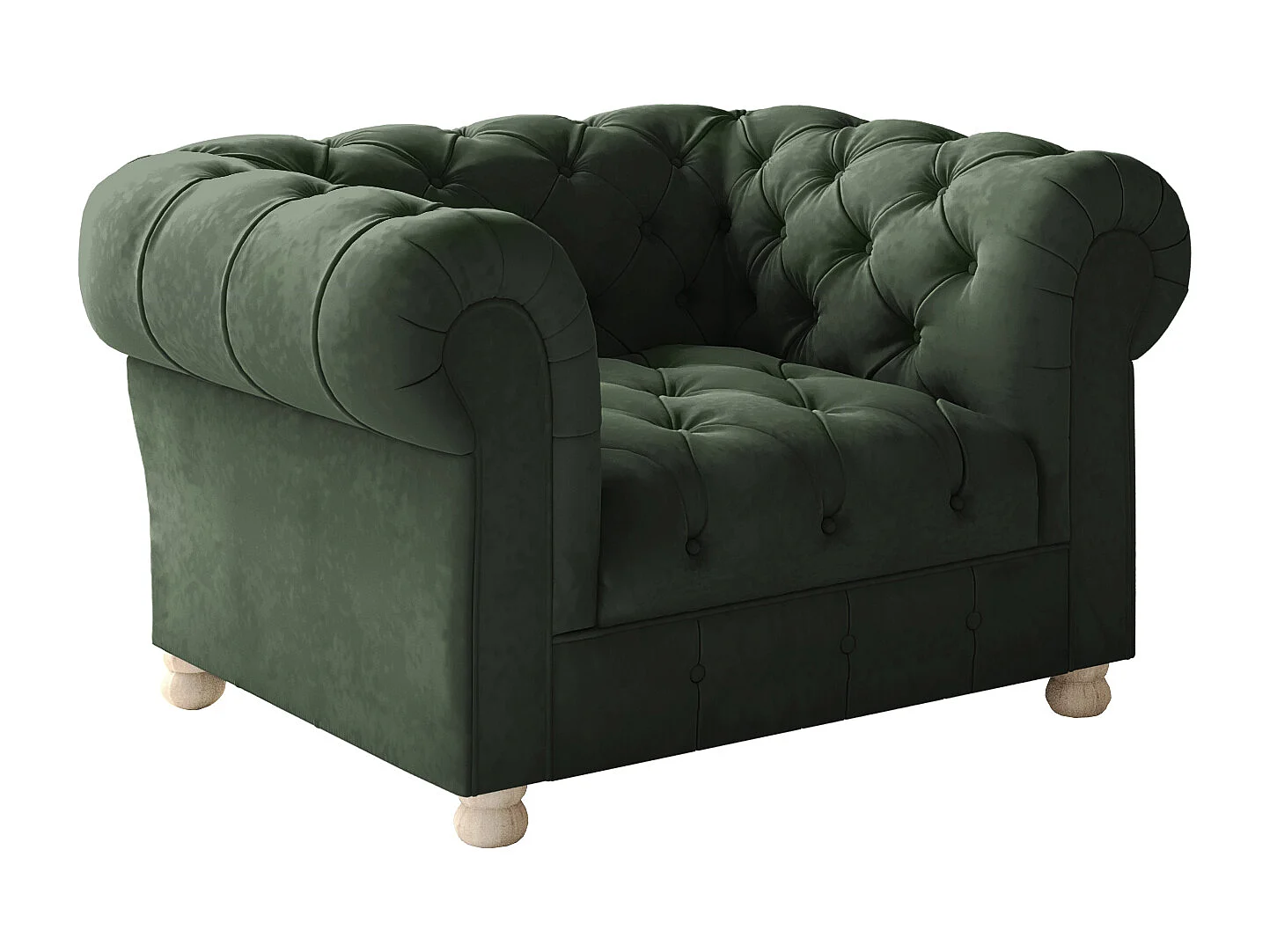 Sessel CHESTERFIELD, Stoff Whisper, Grün