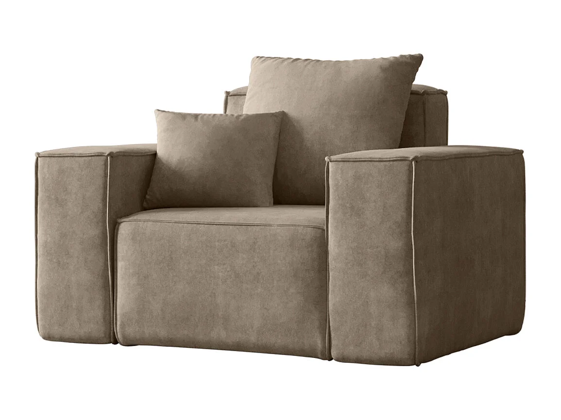 Fauteuil ELLA, tissu Noel, beige