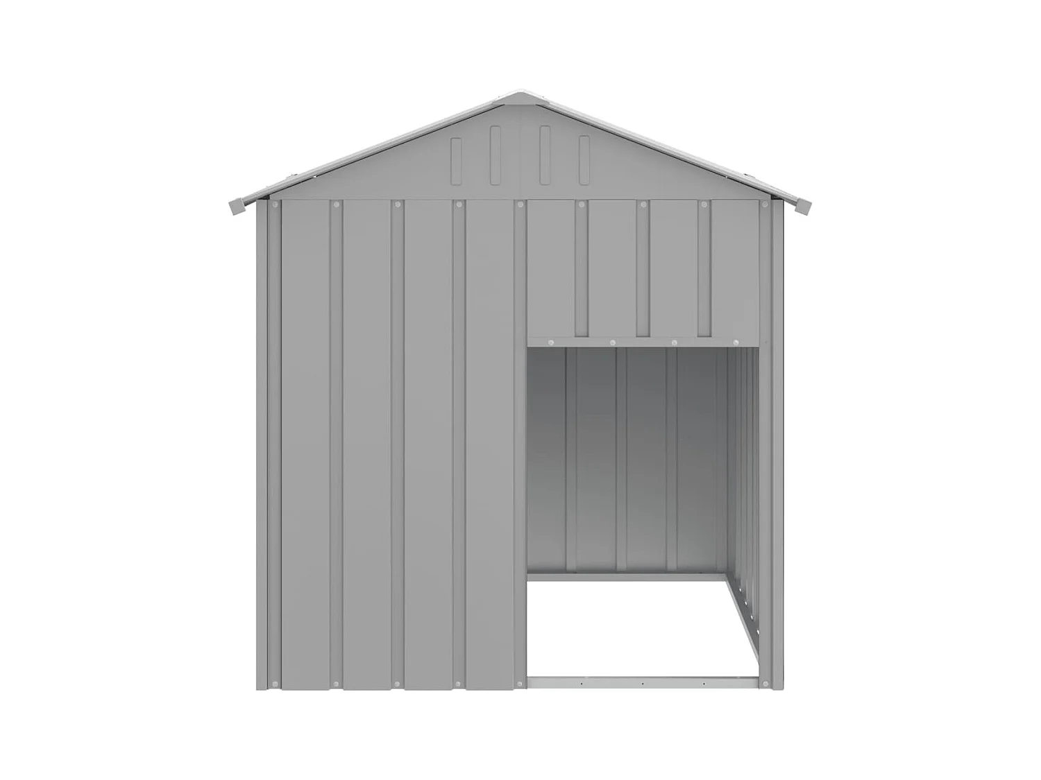 Claire-Ségolène  Niche pour cen avec toit gris clair acier galvanisé