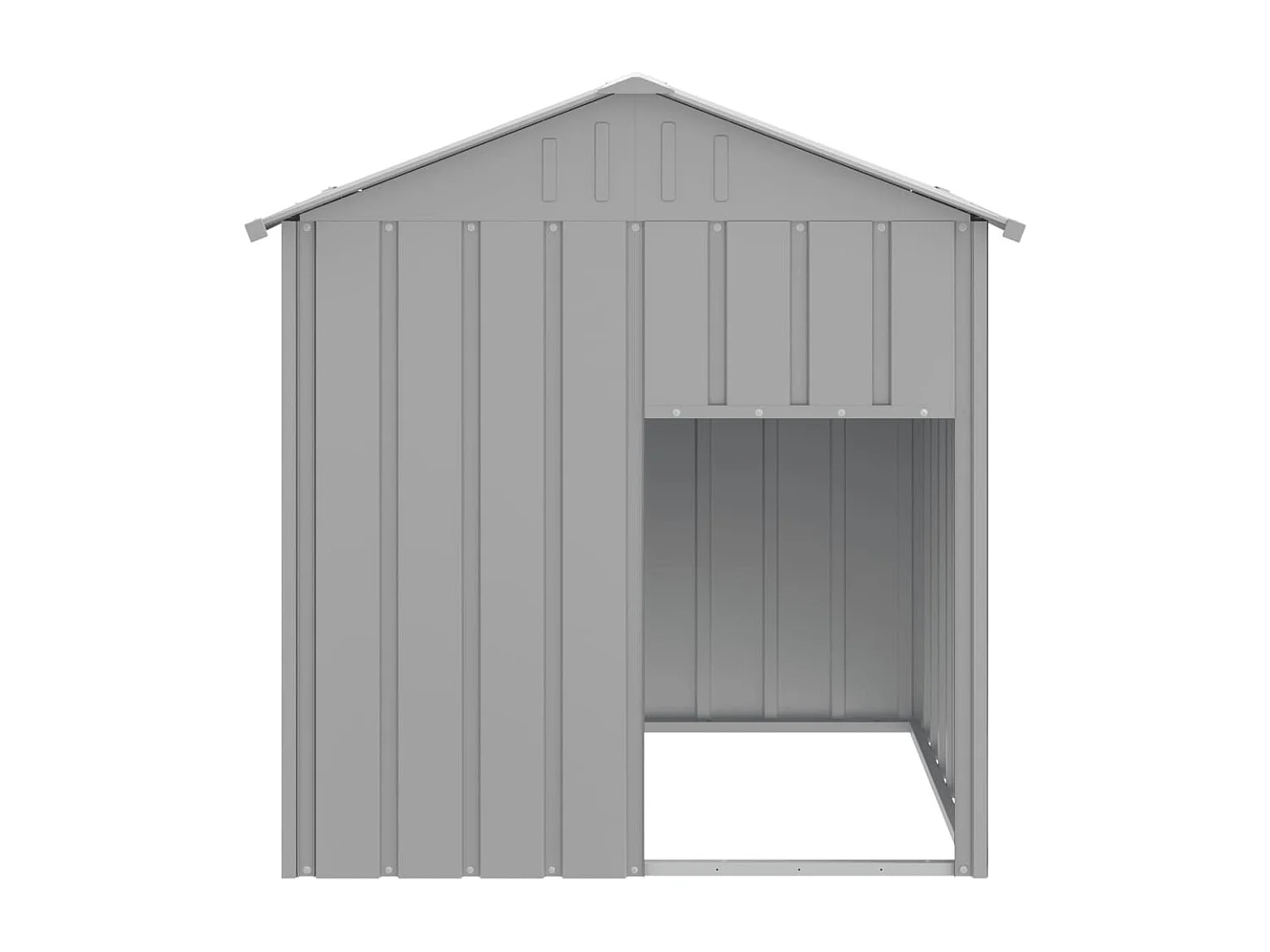 Claire-Ségolène  Hondenhok met dak 117x103x123 cm gegalvaniseerd staal