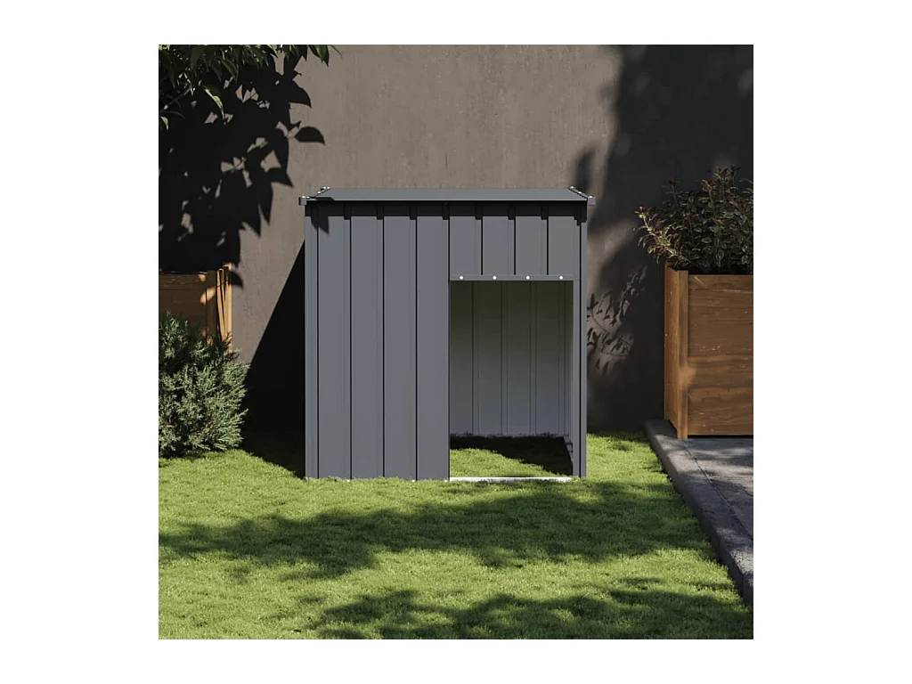 Dain  Niche pour cen avec toit Anthracite 110 x 103 x 109 cm Acier galvanisé