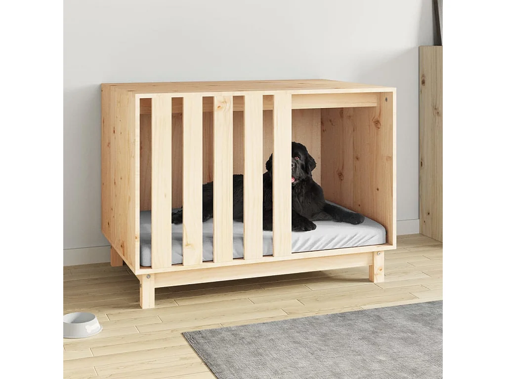 Rivoli  Caseta para perros madera maciza de pino 90x60x67 cm