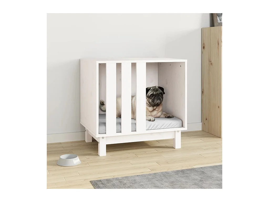 Rivoli  Niche pour cen Blanc 60x45x57 cm Bois de pin massif