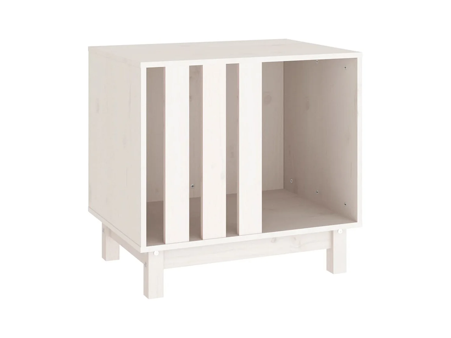 Rivoli  Hondenhok 60x45x57 cm massief grenenhout wit