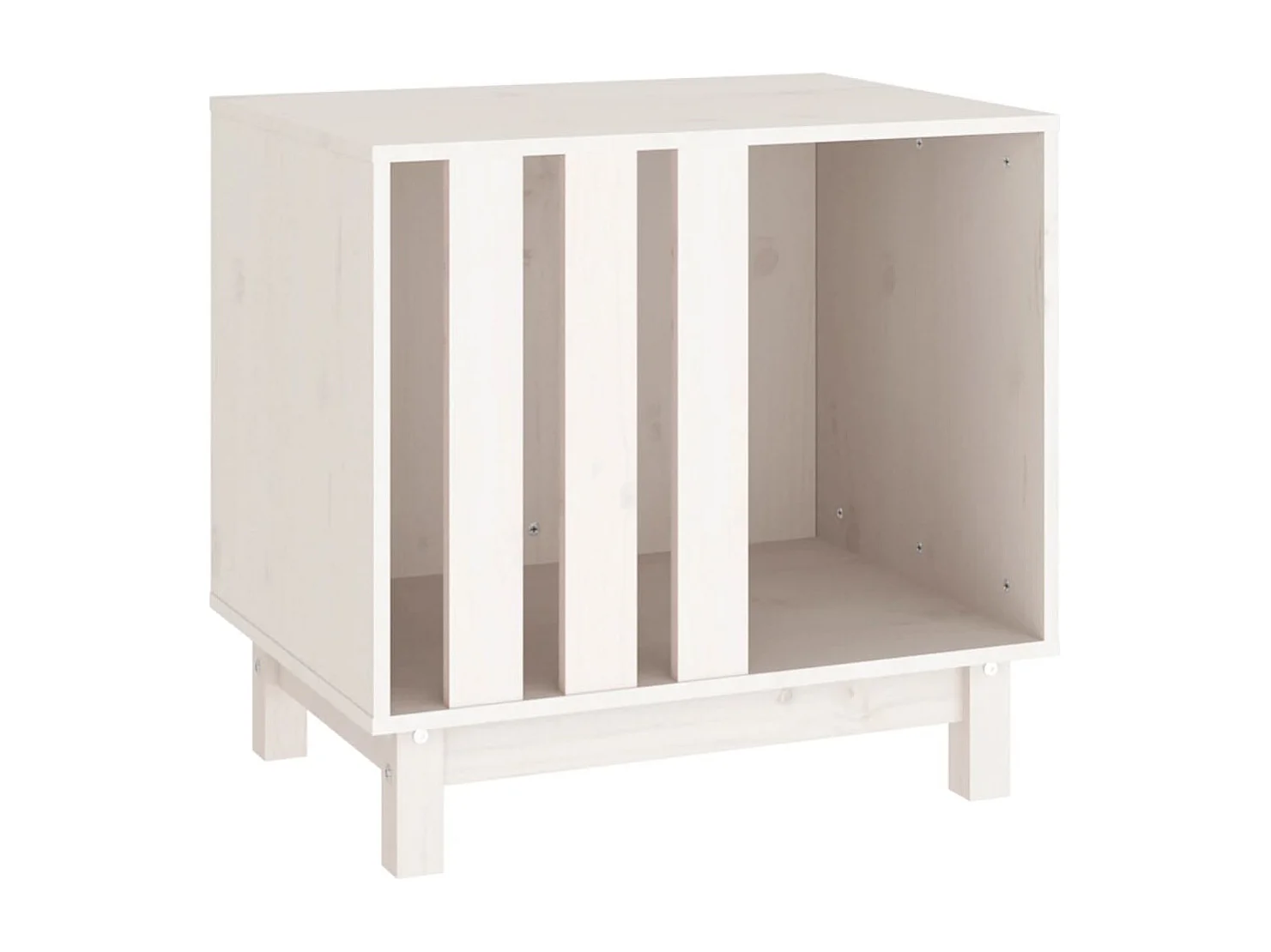 Rivoli  Caseta para perros madera maciza de pino blanco 60x45x57 cm