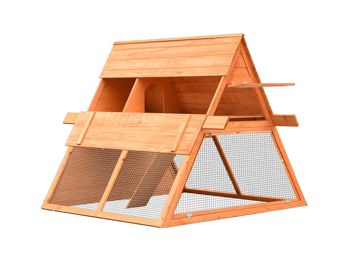 Garden Furniture -  Clapier Bois de pin et de sapin massif 152x128x108 cm