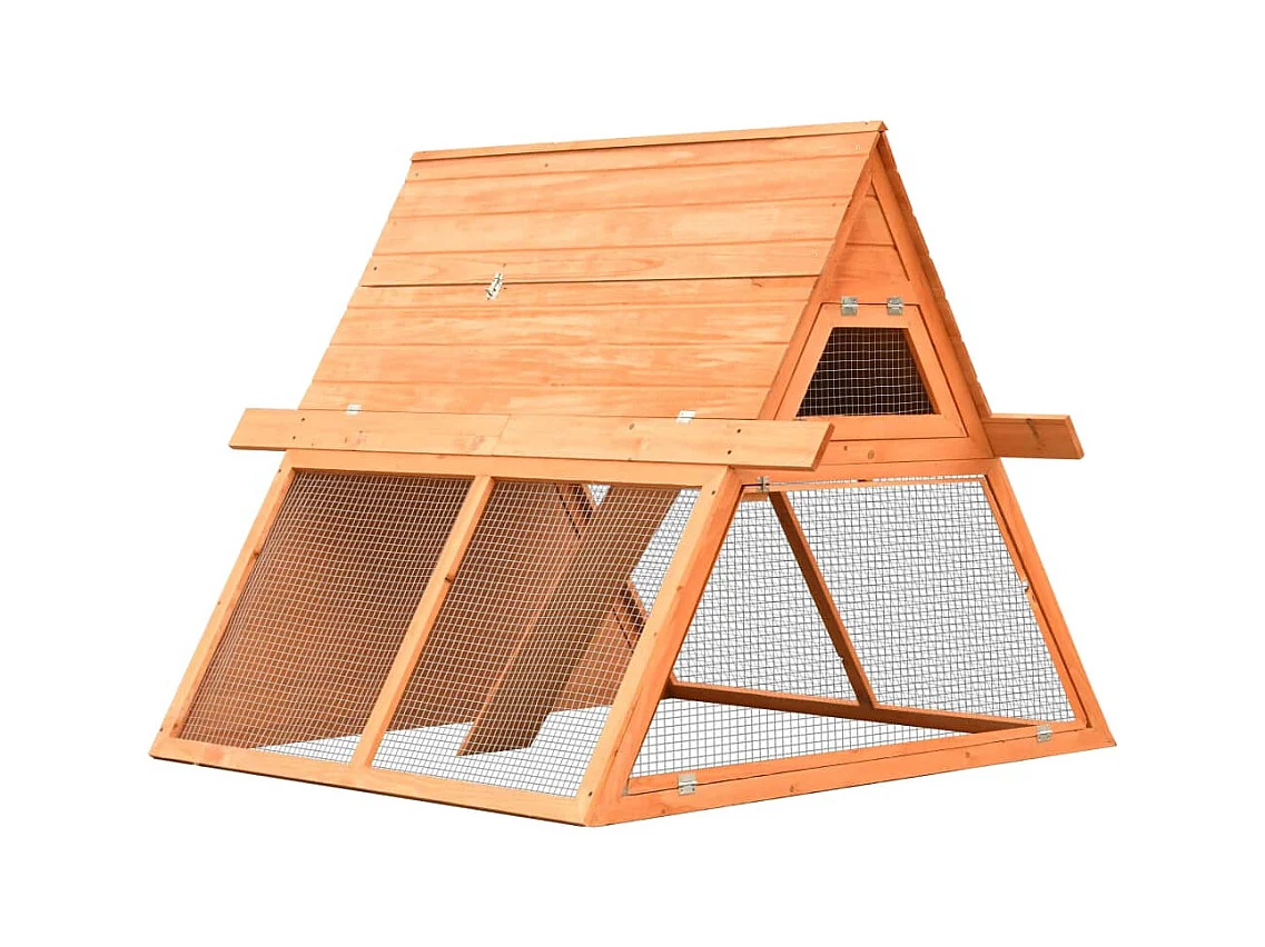 Garden Furniture -  Clapier Bois de pin et de sapin massif 152x128x108 cm