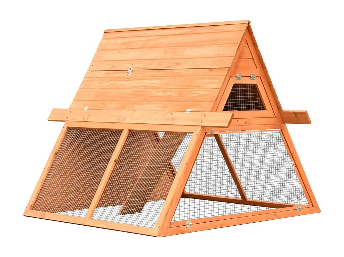 Garden Furniture -  Clapier Bois de pin et de sapin massif 152x128x108 cm