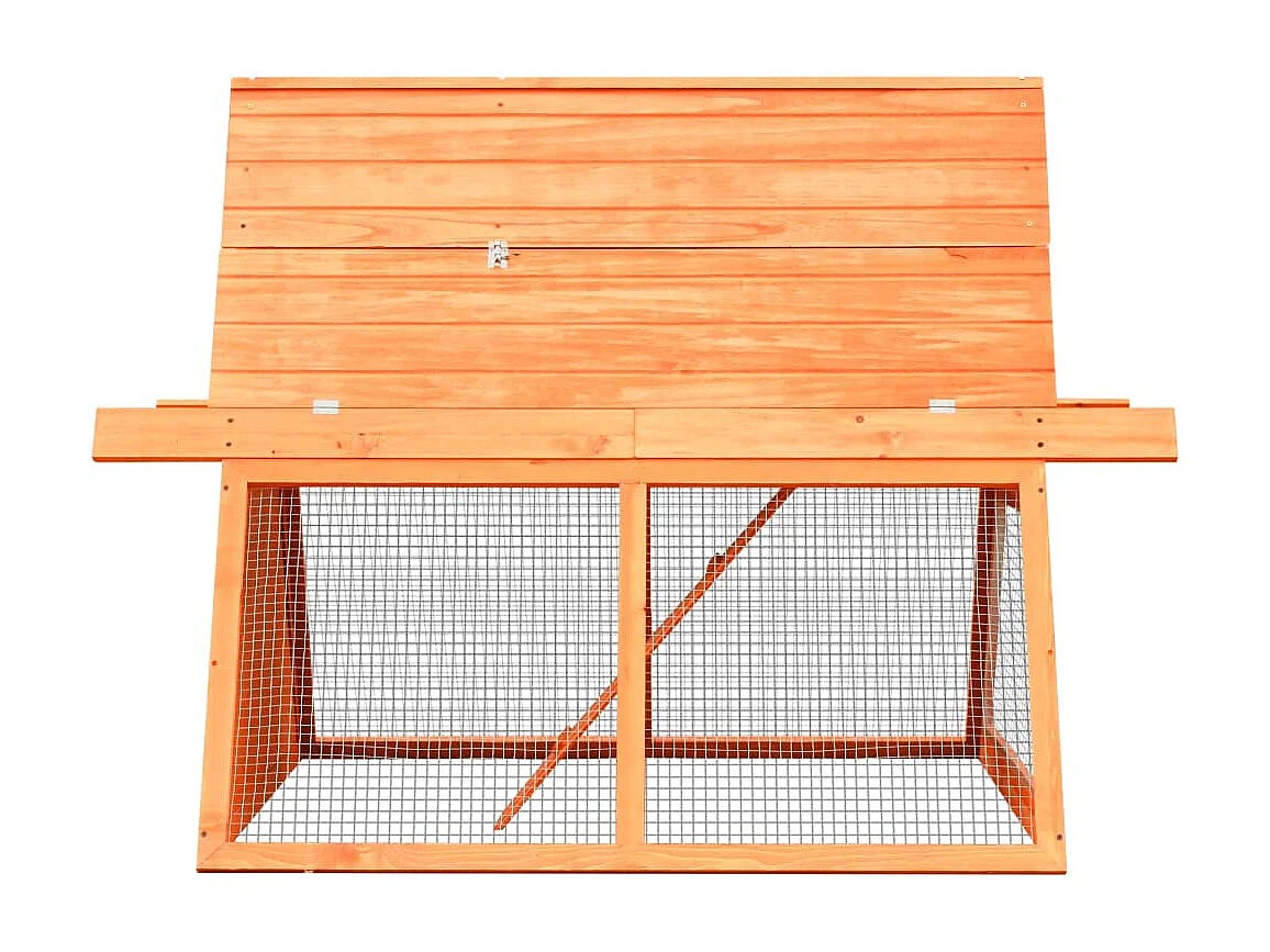 Garden Furniture -  Clapier Bois de pin et de sapin massif 152x128x108 cm