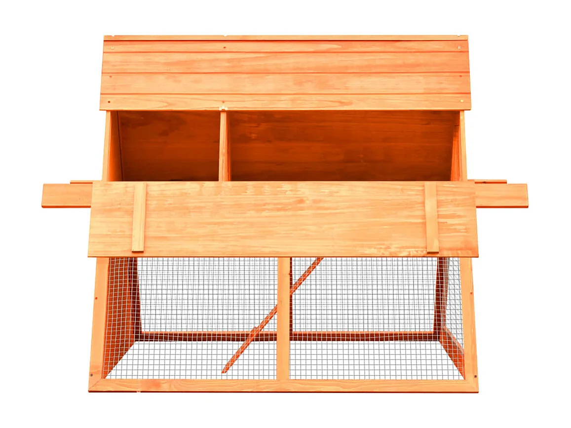 Garden Furniture -  Clapier Bois de pin et de sapin massif 152x128x108 cm