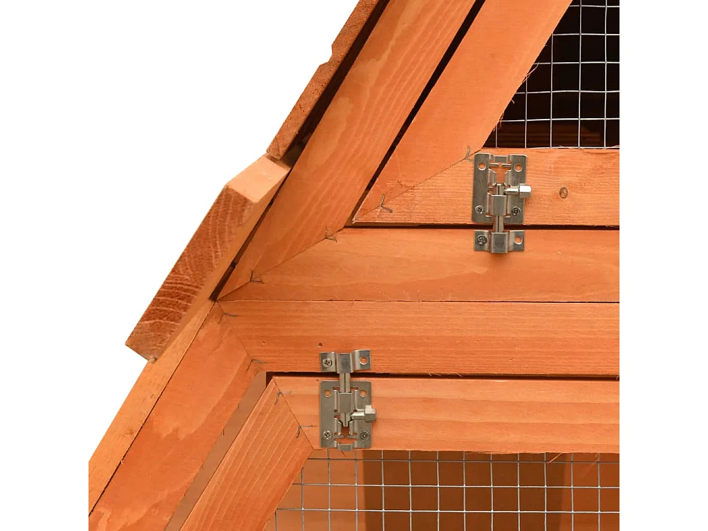 Garden Furniture -  Clapier Bois de pin et de sapin massif 152x128x108 cm