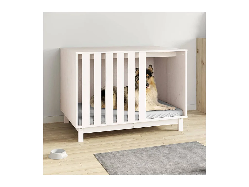 Rivoli  Niche pour cen Blanc 100x70x72 cm Bois de pin massif