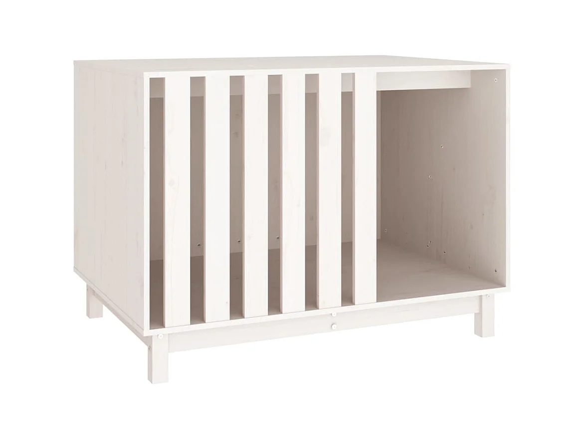 Rivoli  Hondenhok 100x70x72 cm massief grenenhout wit