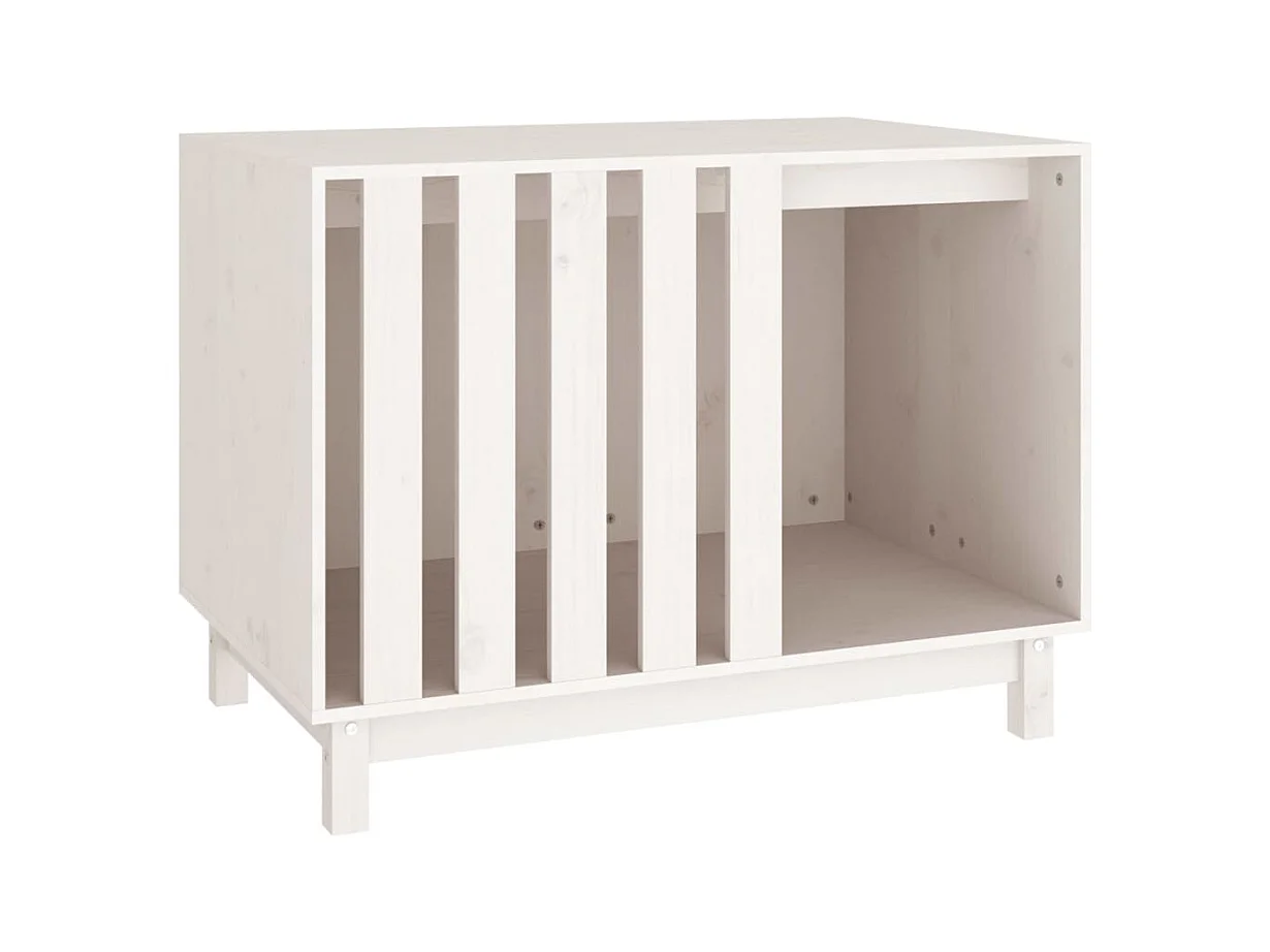 Rivoli  Hondenhok 90x60x67 cm massief grenenhout wit