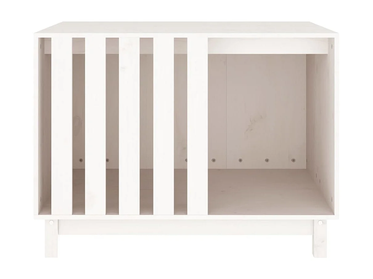 Rivoli  Caseta para perros madera maciza de pino blanco 90x60x67 cm
