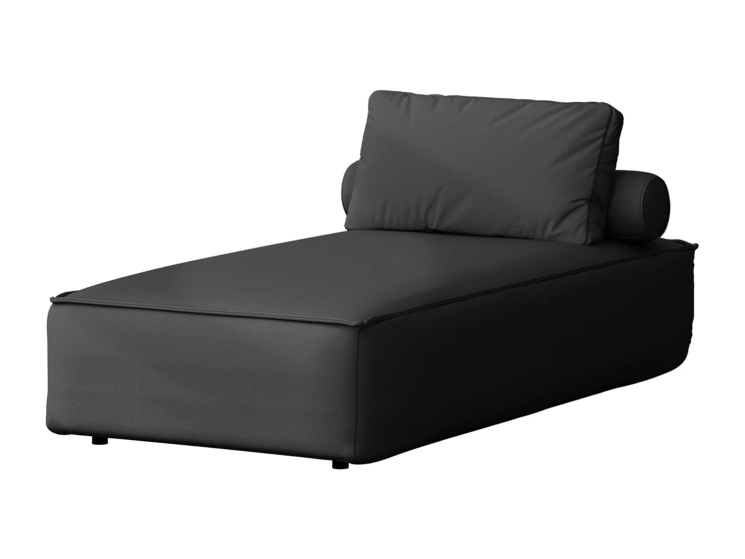 Salon de jardin chaise longue MALIBU, tissu ODYSSEY, noir