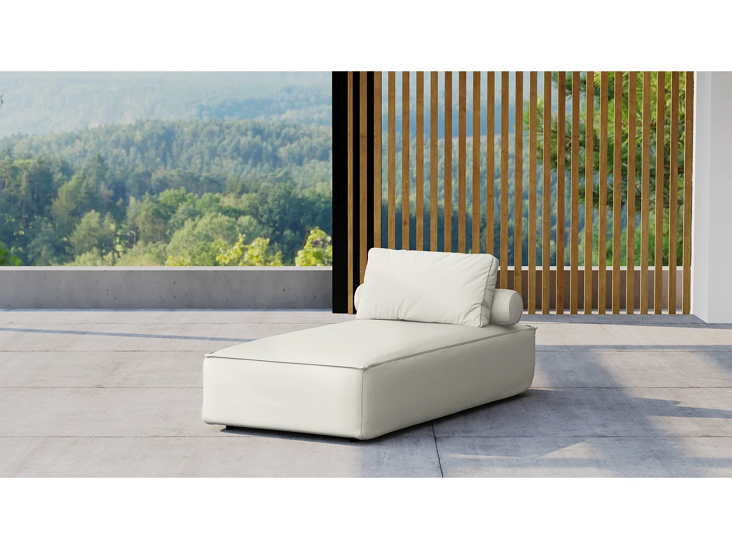 Tuinmeubel ligstoel MALIBU, stof ODYSSEY, crème