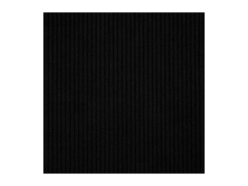 Canapé d'angle en L PULA, tissu Scala, noir, droit