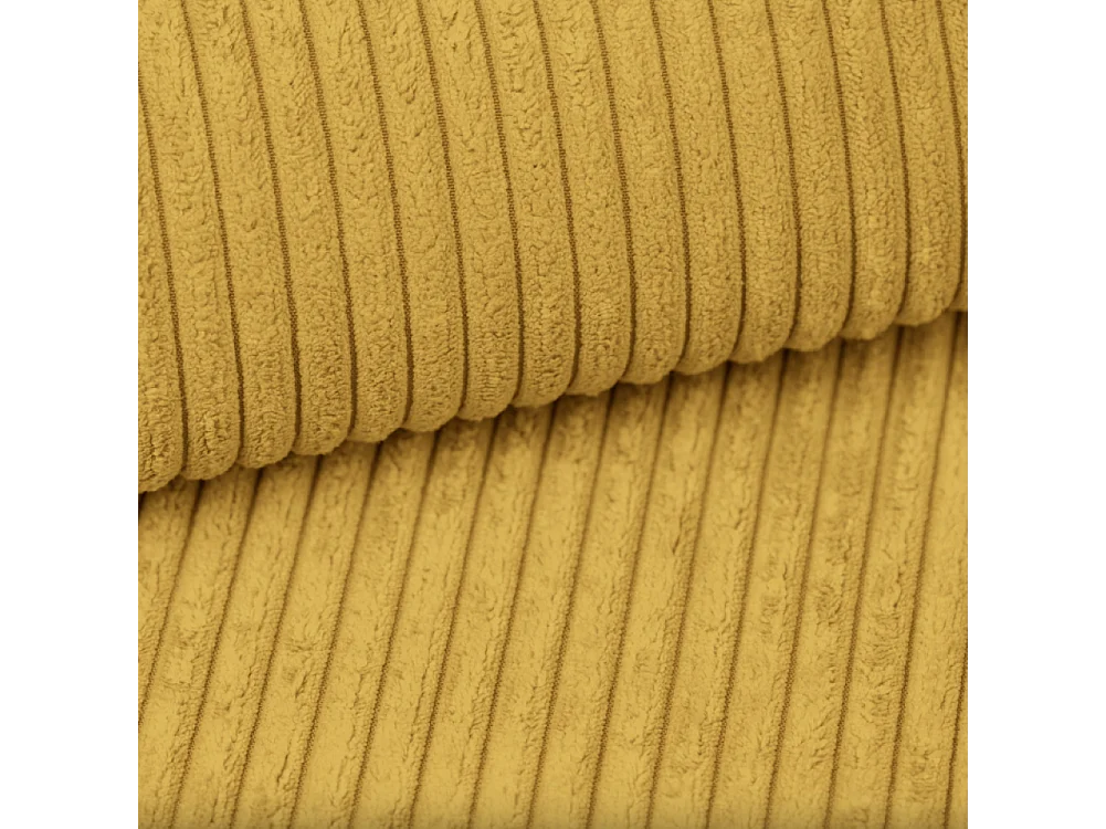 Canapé d'angle Modena en U, tissu Poso, jaune