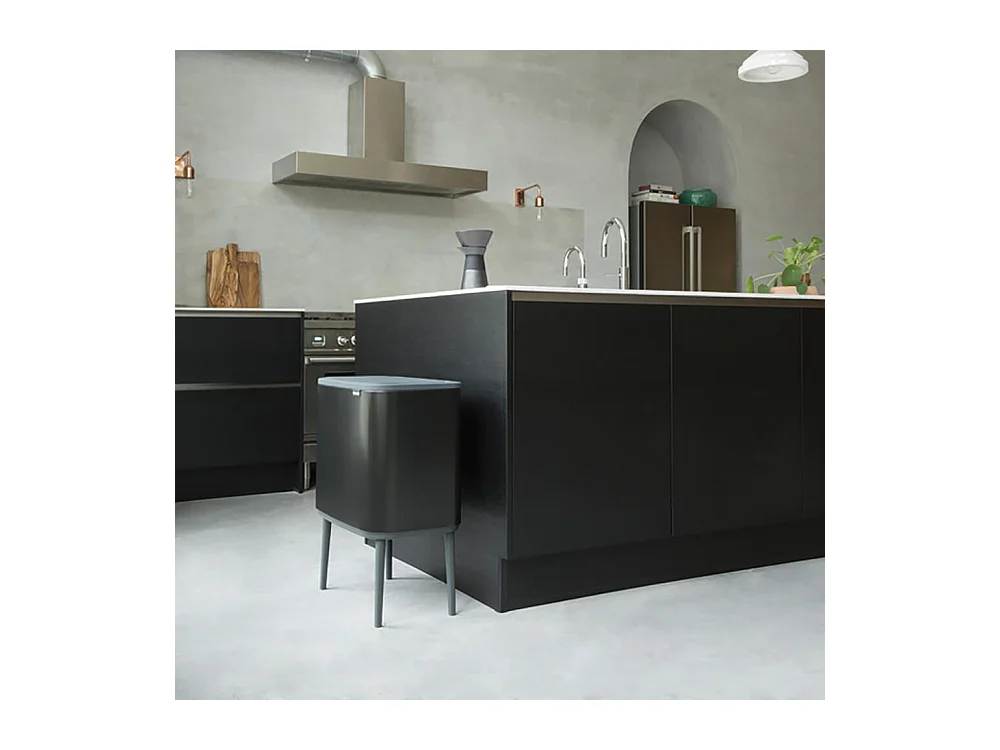 Mülleimer Tri Selective Bo Touch Bin Schwarz Matt 34L - Brabantia 316203