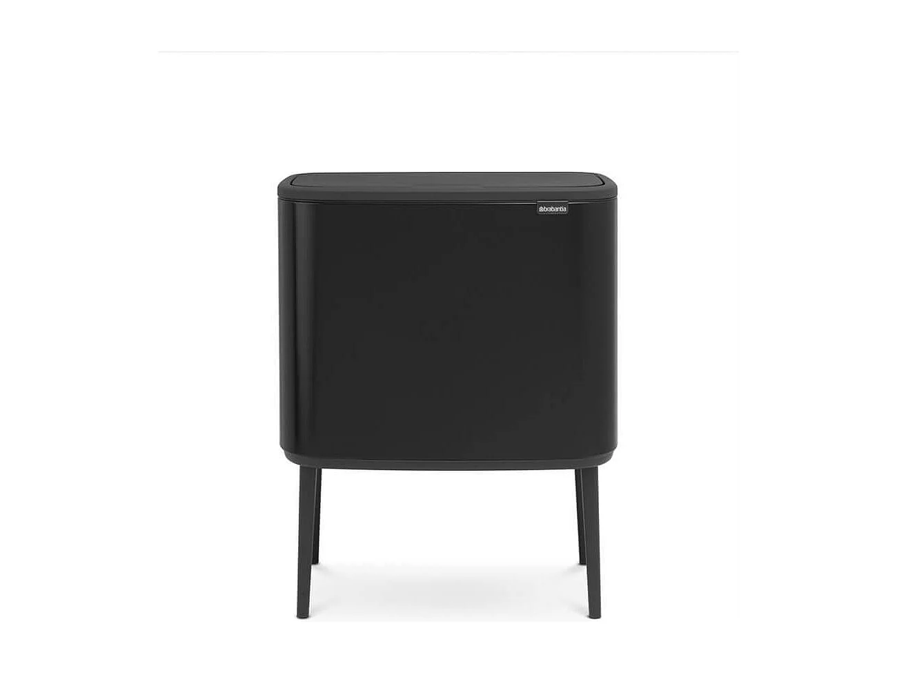 Brabantia Poubelle 2 seaux 11+23l noir mat - 316203