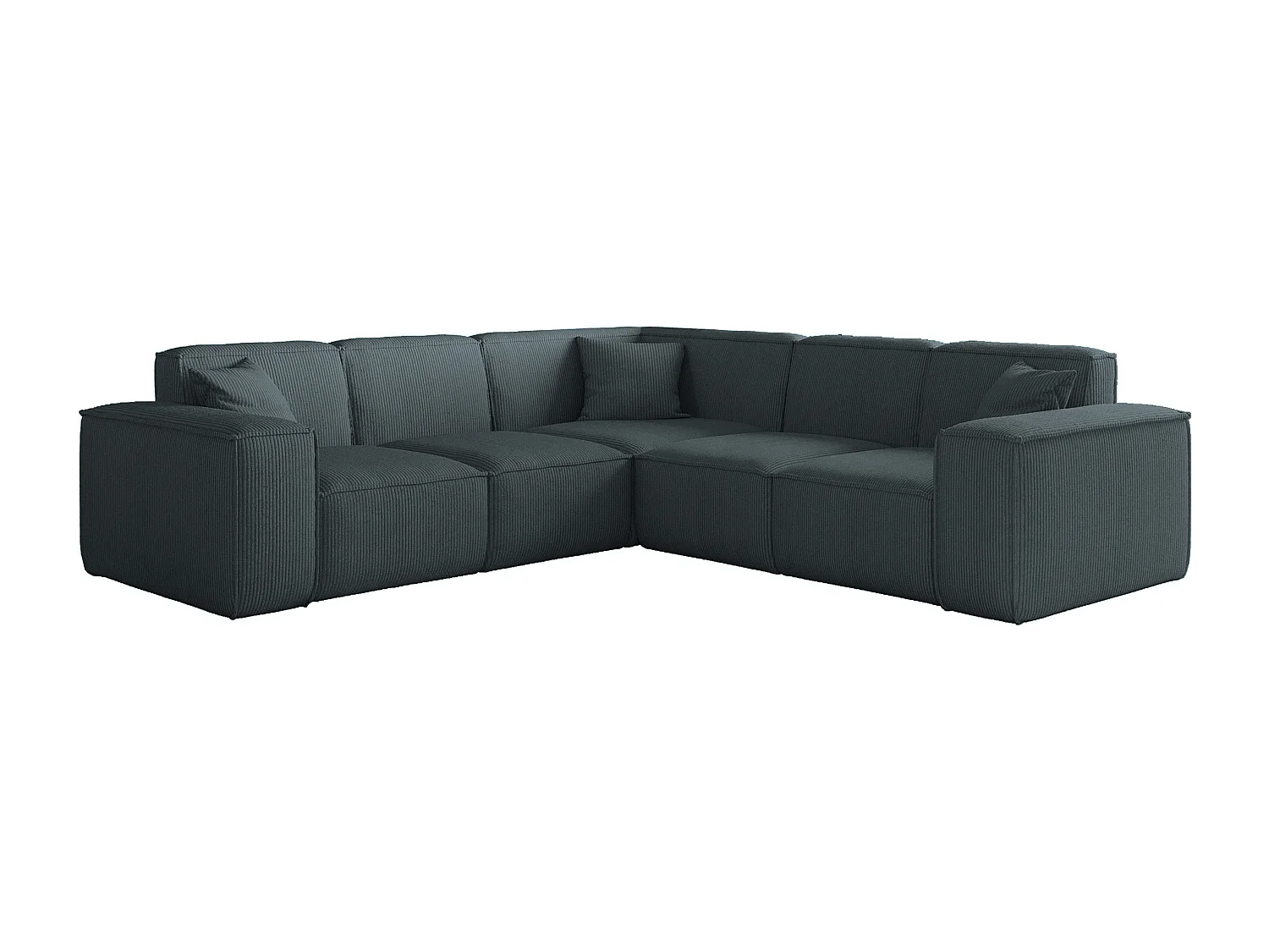 Canapé d'angle PULA, tissu Scala, océan