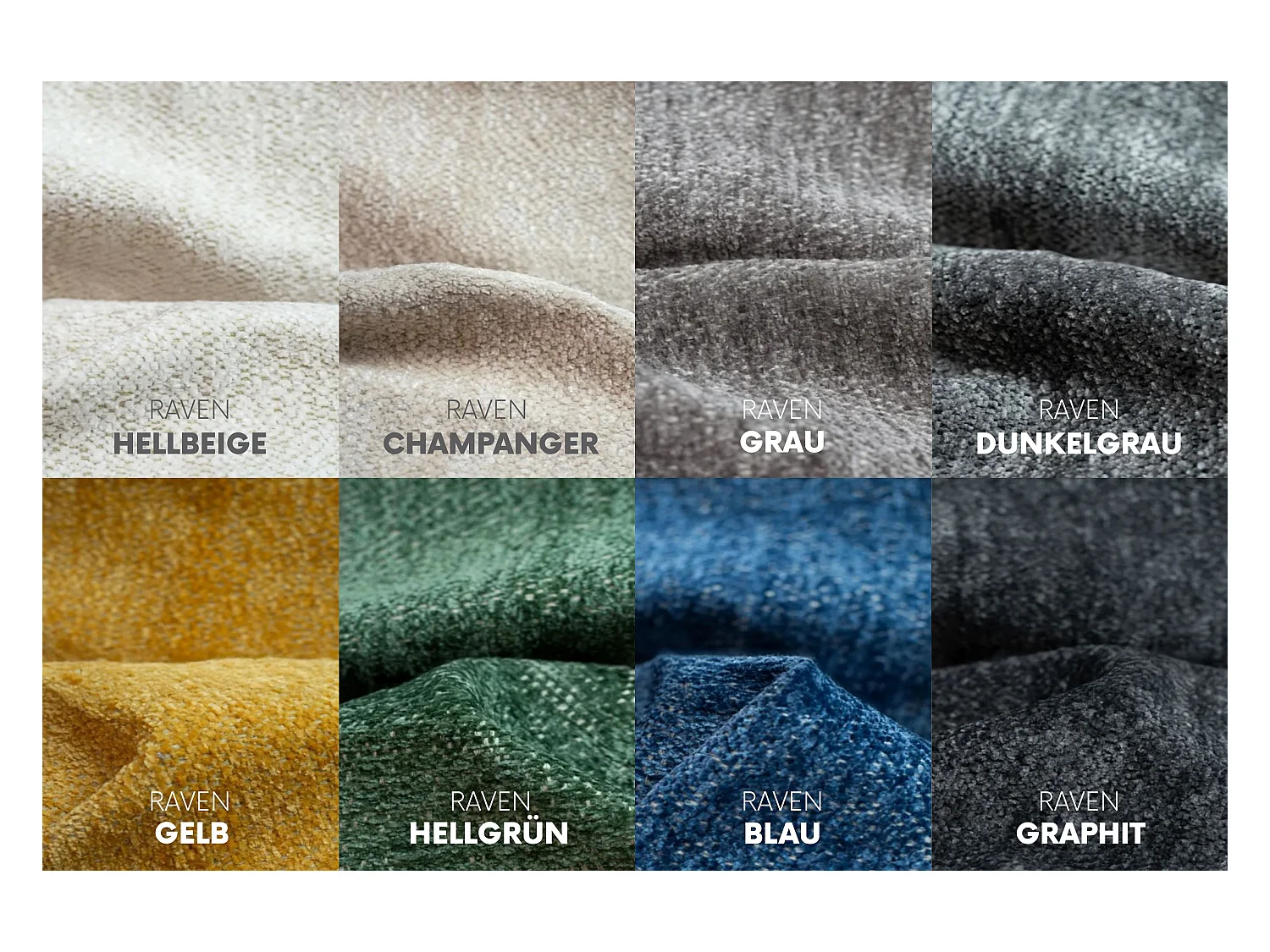 Canapé d'angle Bohoo Maxi L-from, tissu Raven, vert clair, droit