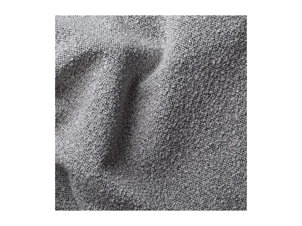 Canapé d'angle design, canapé en U MODENA tissu Loop gris clair