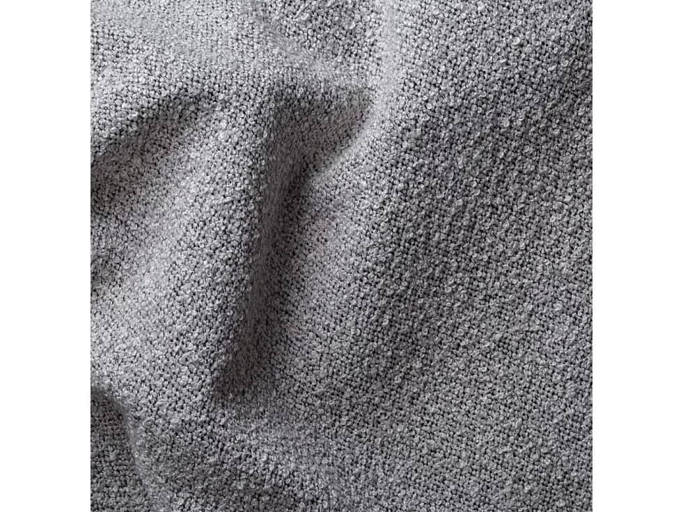 Ecksofa Designer, Sofa U Form MODENA Stoff Loop Hellgrau