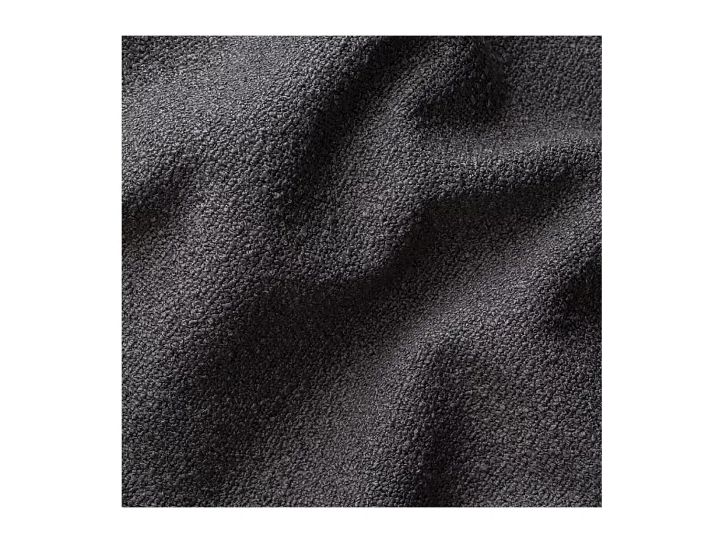 Canapé d'angle design, canapé en U MODENA tissu Loop Graphite