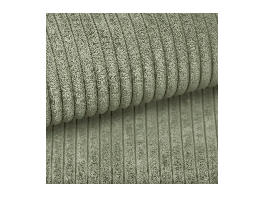 Canapé d'angle, canapé d'angle en L, salon, tissu SIENA, canapé Poso, vert clair, gauche