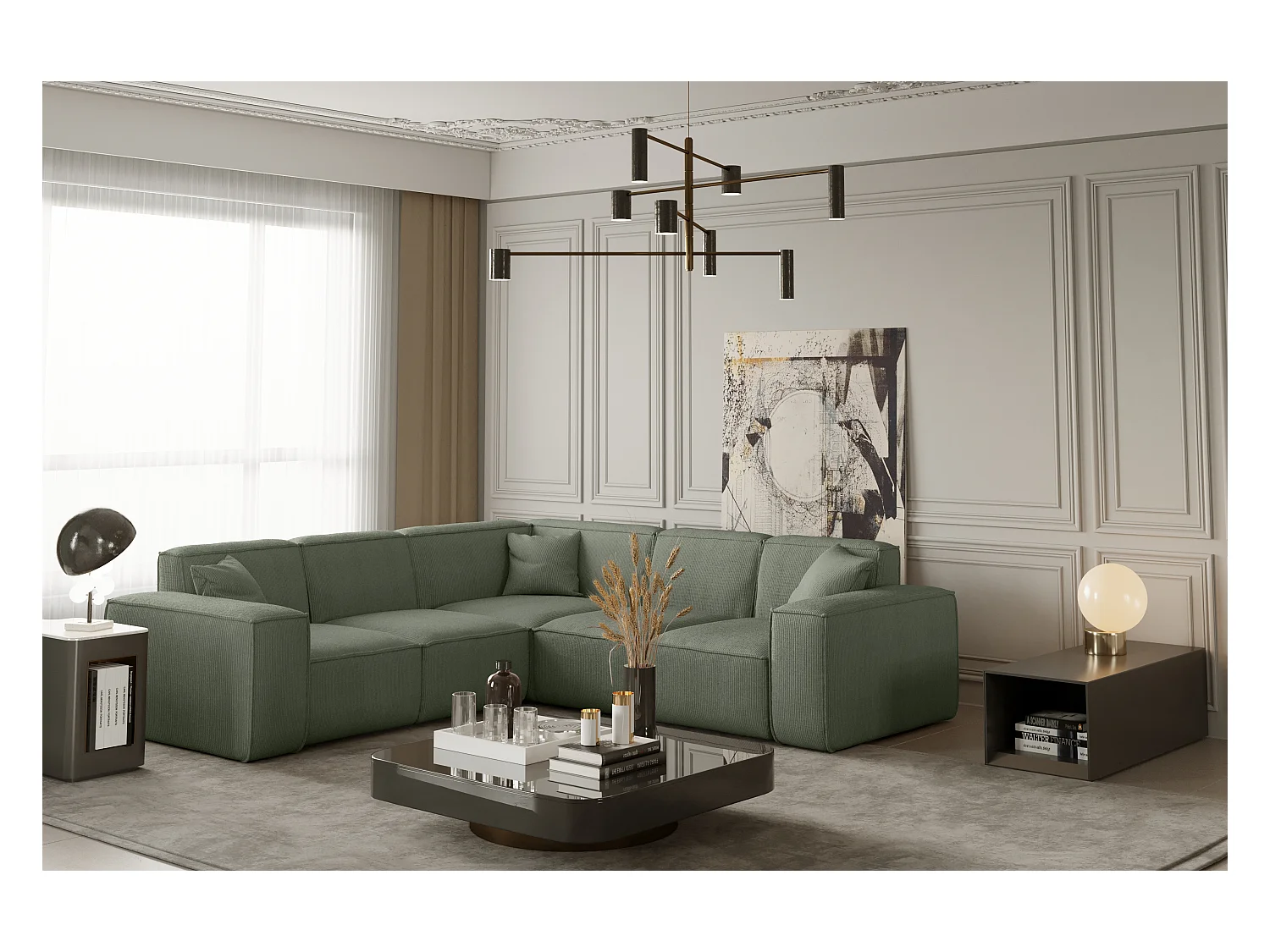 Ecksofa Corner PULA, Stoff Scala, Safira