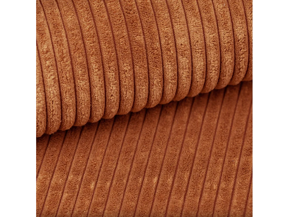 Canapé d'angle, Modena U XL, tissu Poso, brique