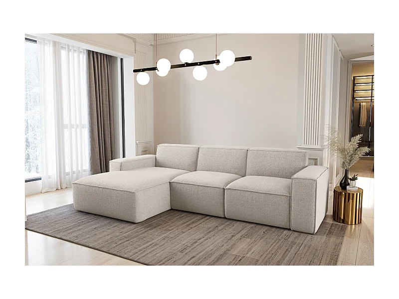 Ecksofa L-Form Siena Stoff Artico Nata Links