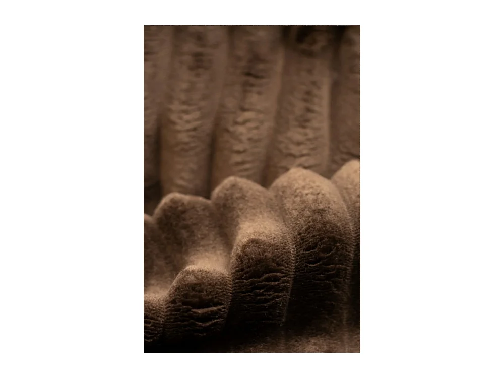 Ecksofa L-Form Siena Stoff Velo Braun Rechts