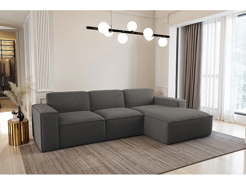 Ecksofa L-Form Siena Stoff Artico Anthrazit Rechts
