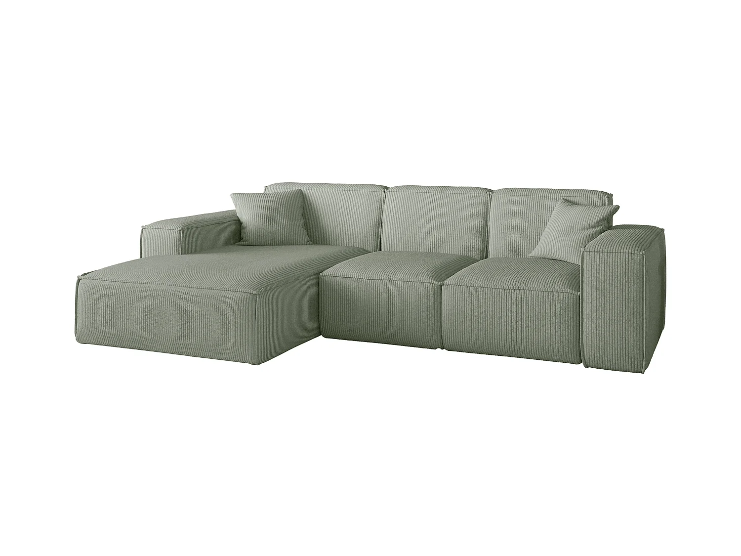 Canapé d'angle PULA en forme de L, tissu Scala, Safira, gauche