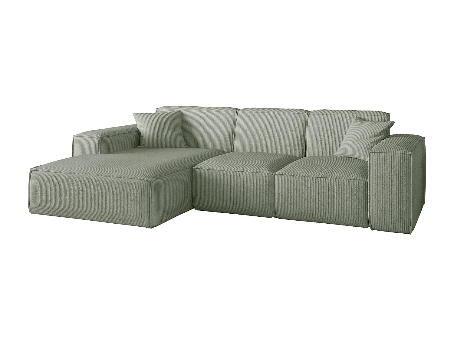 Canapé d'angle PULA en forme de L, tissu Scala, Safira, gauche