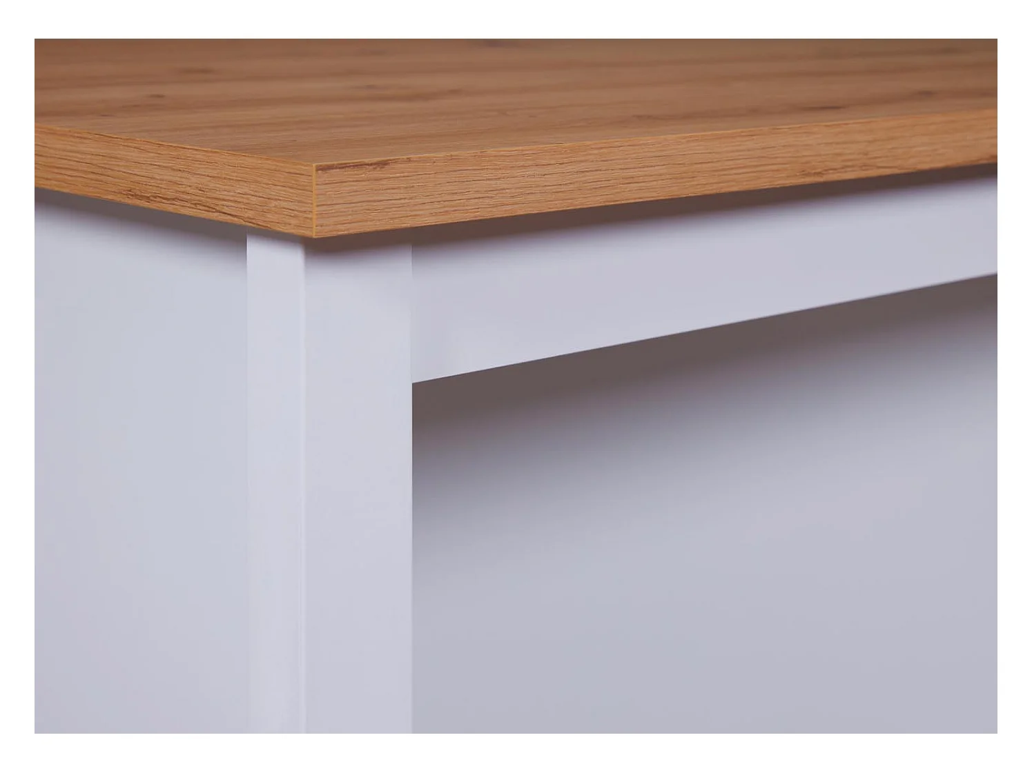 Julina Sideboard Küchen-Ø, 2 Ablagen weiß, Artisan Eiche dekor.