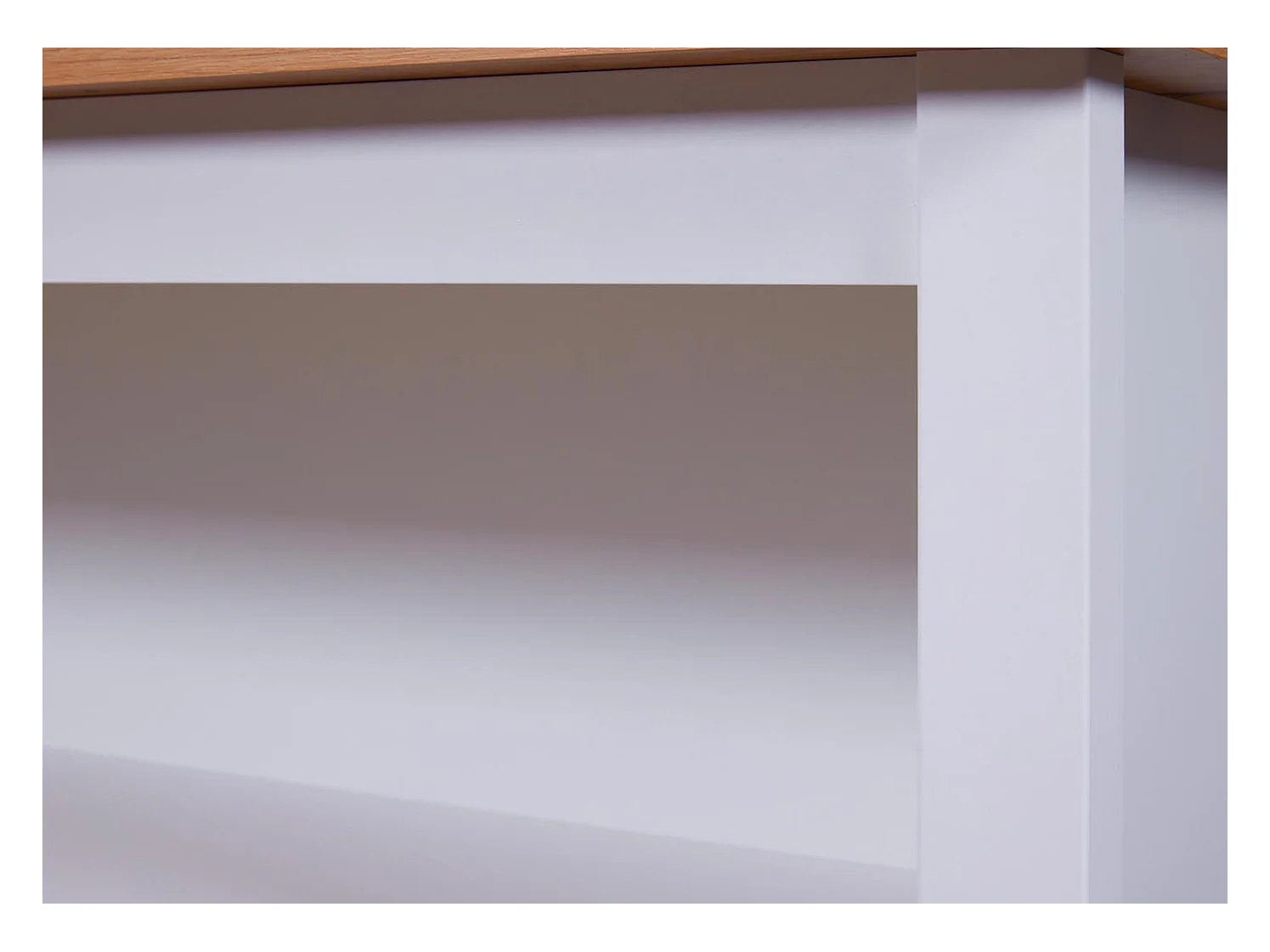 Julina Sideboard Küchen-Ø, 2 Ablagen weiß, Artisan Eiche dekor.